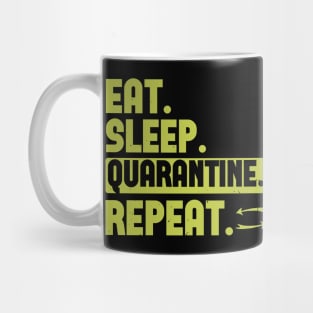 Eat. Sleep. Quarantine. Repeat. Mug